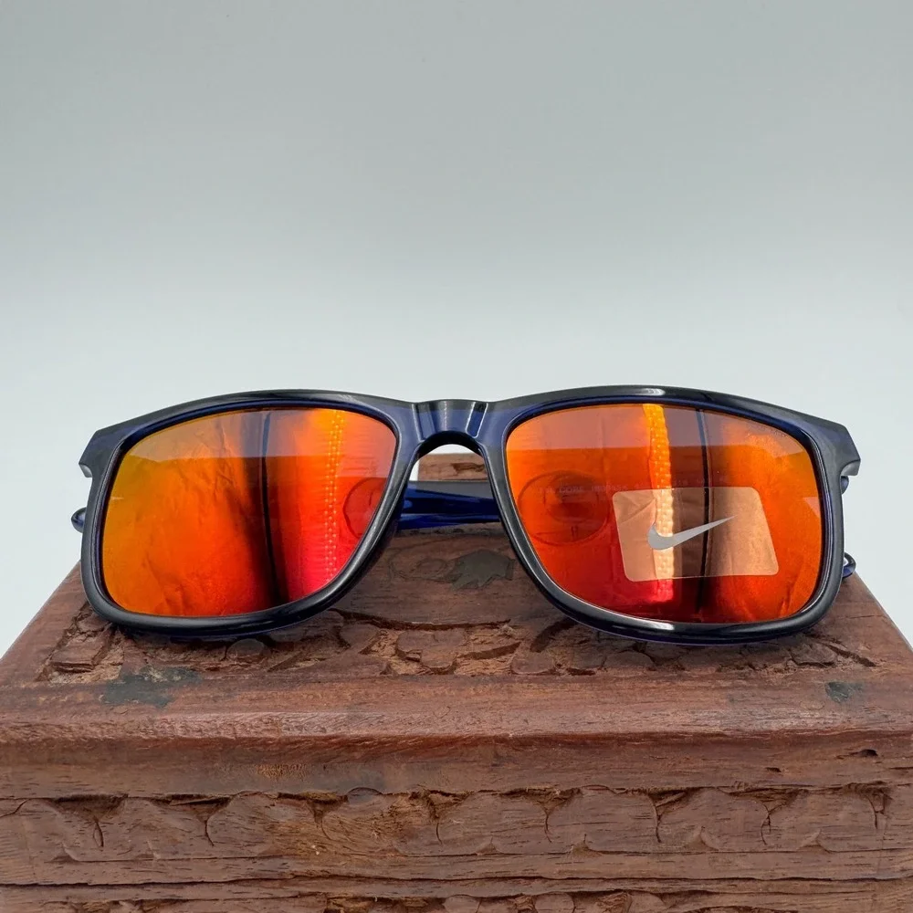 Nike Vital Core Sunglasses Blue Void Orange Mirror UV Protection New w Tags